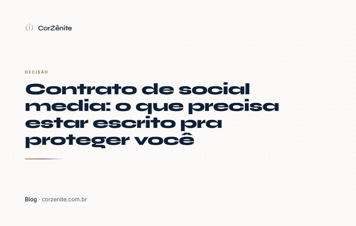 Contrato de social media: o que precisa estar escrito pra proteger você